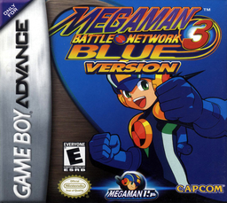 Battle Network Rockman EXE 3 Black box art for GameBoy Advance